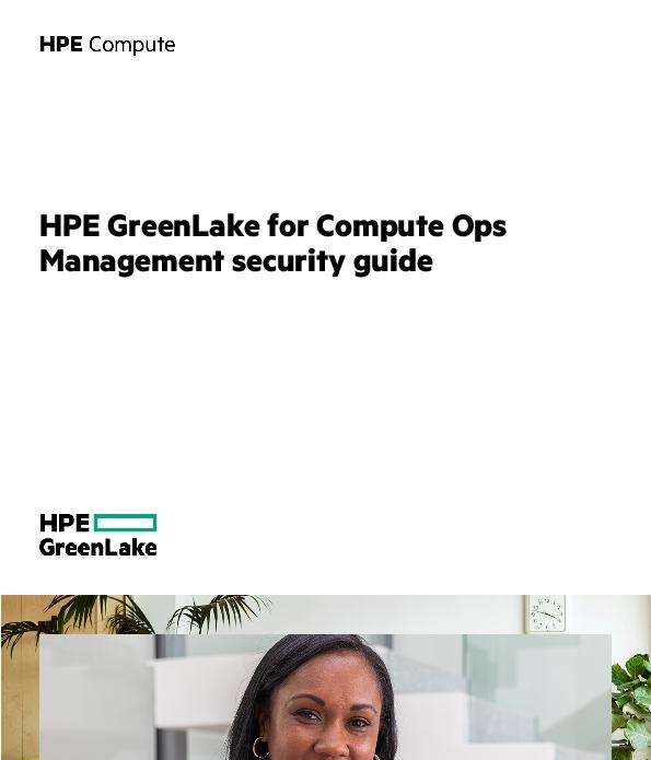 GreenLake Compute Ops Management