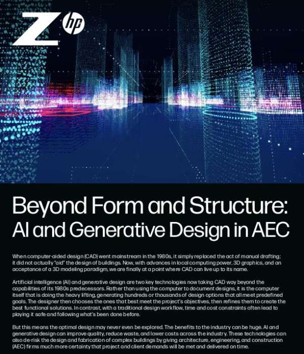 Beyond Form and Structure: AI and Generative Design in AEC