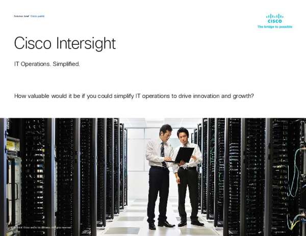 Cisco Intersight Solution Brief